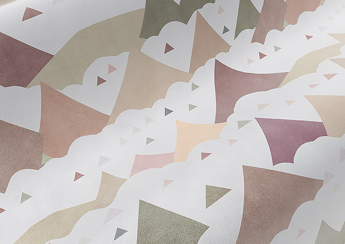 Cloudy Peaks, Rosey Hues - Made to Measure Curtains - Image 4
